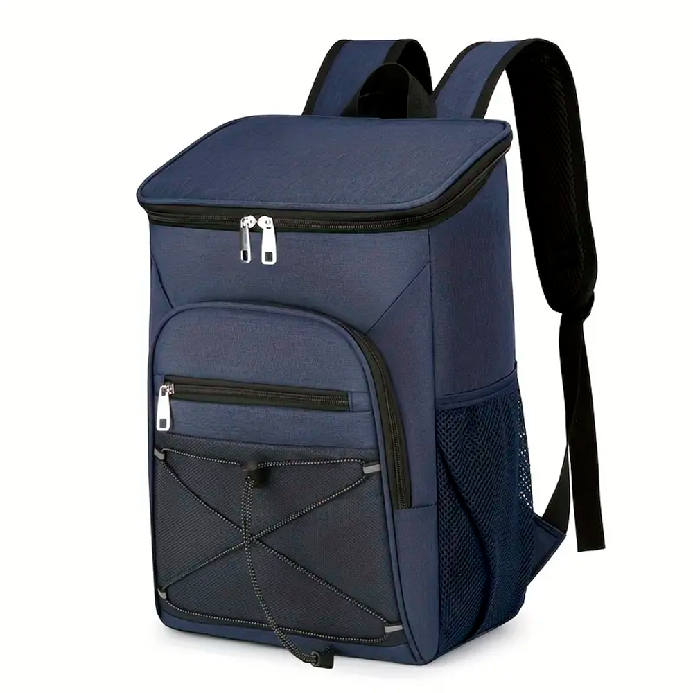 Mochila Impermeable Con Cooler Kaeroshy Camp Azul Oscuro