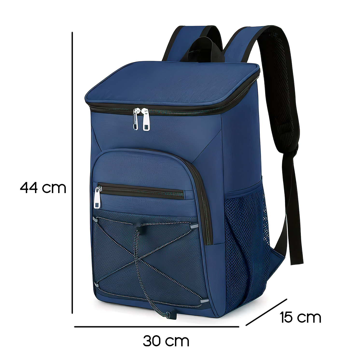 Mochila Impermeable Con Cooler Kaeroshy Camp Azul Oscuro - Imagen 7