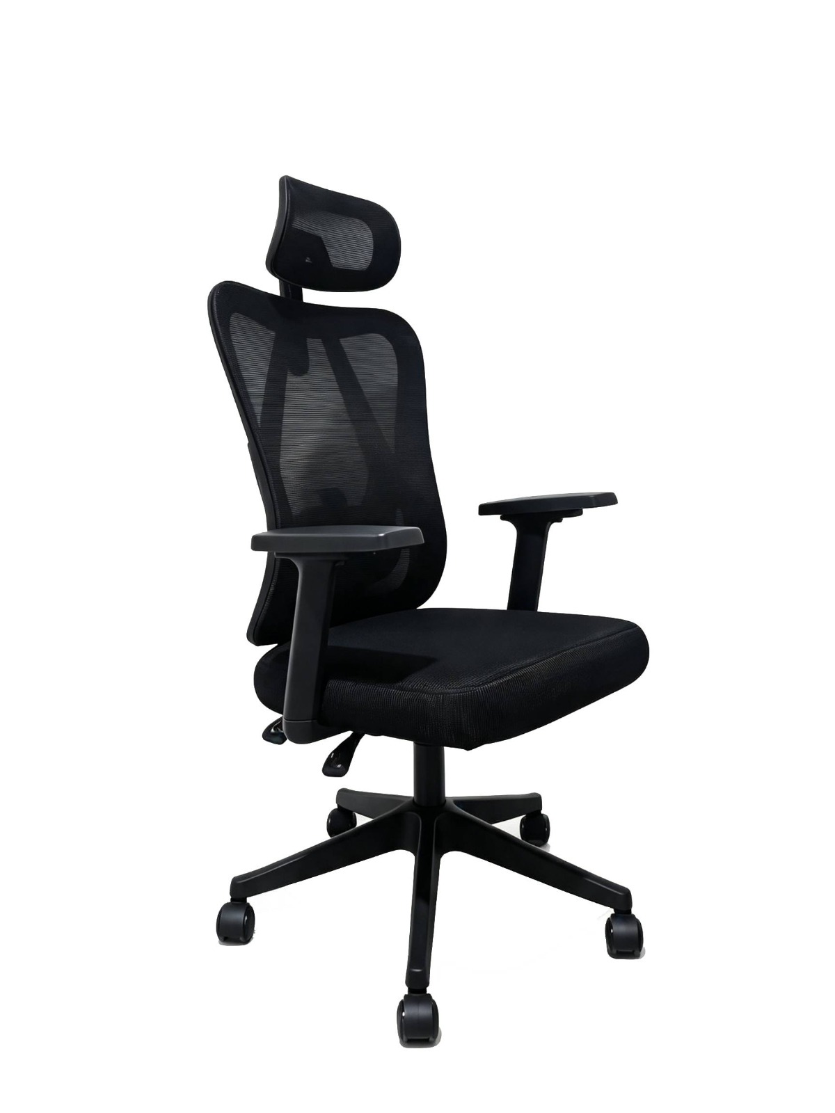 Silla de Oficina INIUS ARI Ergonómica Reclinable 135° con Malla Zyncro - Negro