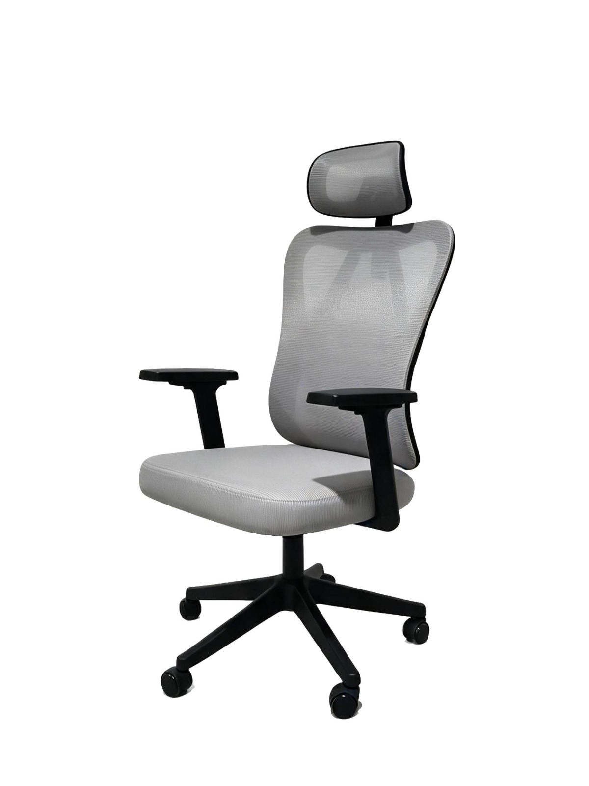Silla de Oficina INIUS ARI Ergonómica Reclinable 135° con Malla Zyncro - Gris